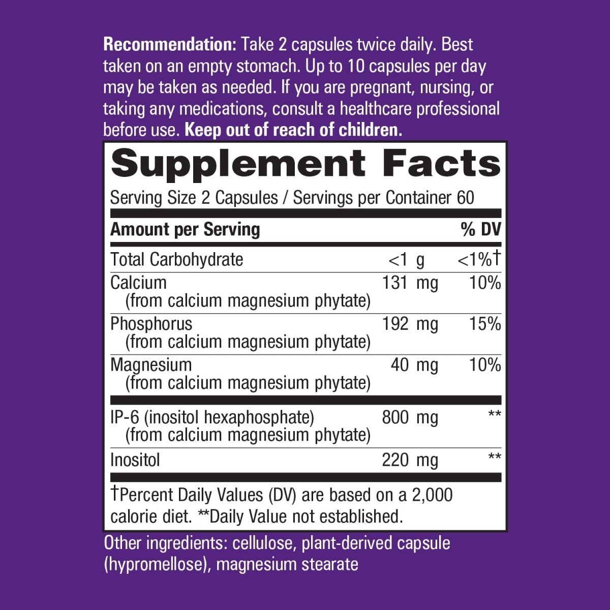 Nature's Way Cell Fort IP-6 & Inositol supports natural killer-cell activity, 120 Vcaps