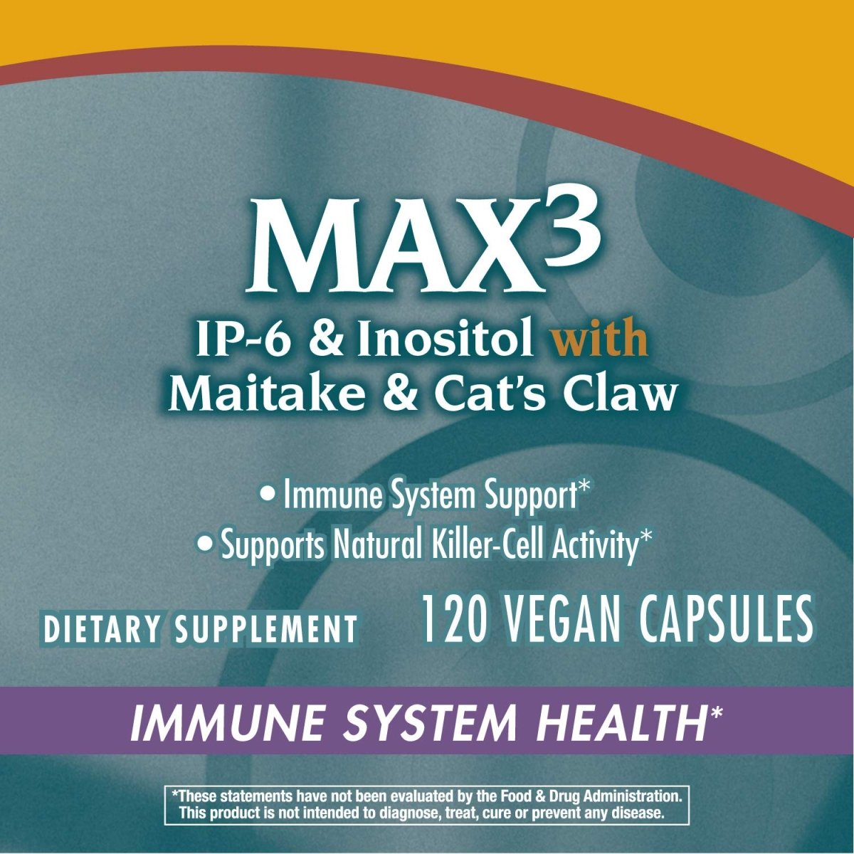 Nature's Way Cell Fort MAX3 IP-6 & Inositol with Maitake & Cat's Claw, Immune Support and Natural Killer-Cell Activity,120 Capsules