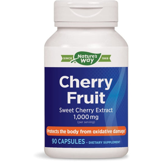 Nature's Way Cherry Fruit, Supports Antioxidant Pathways, 1,000 mg Per Serving, 90 Capsules