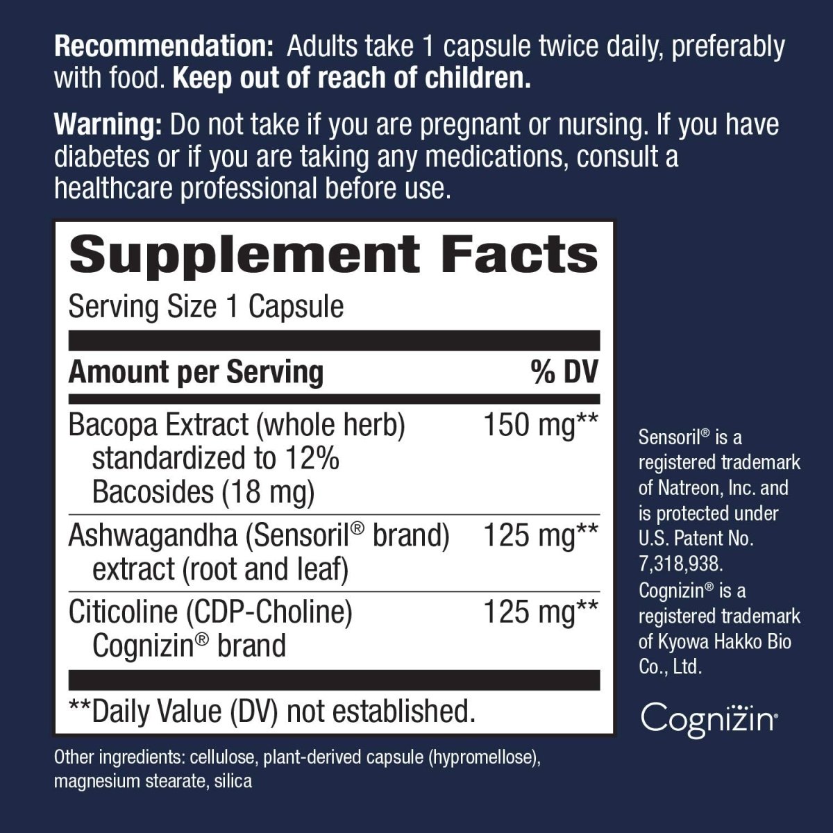 Nature's Way Clear Thinking Cognitive Performance, Ashwagandha, Reduces Stress and Supports Cognitive Performance, 40 Capsules