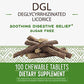 Nature's Way, DGL (Without Fructose), 100 Chewable Tablets