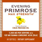 Nature's Way Evening Primrose Oil, Max Strength, Cold Pressed, Unrefined, 1300mg with 120 mg GLA per serving, 60 Softgels