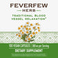 Nature's Way Feverfew Herb, Traditional Blood Vessel Relaxation, 380 mg, 100 Vegan Capsules
