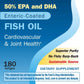 Nature's Way Fisol 50% EPA and DHA Enteric-Coated Fish Oil, No Fishy Burp-Back, 180 Softgels