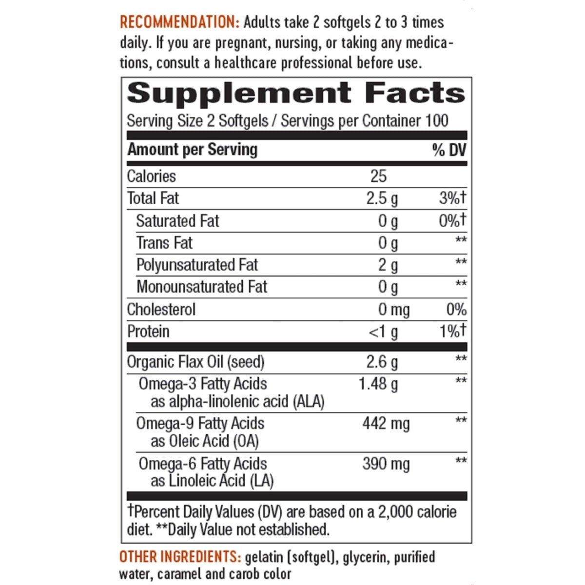 Nature's Way Flax Oil Max Strength® - 200 Softgels