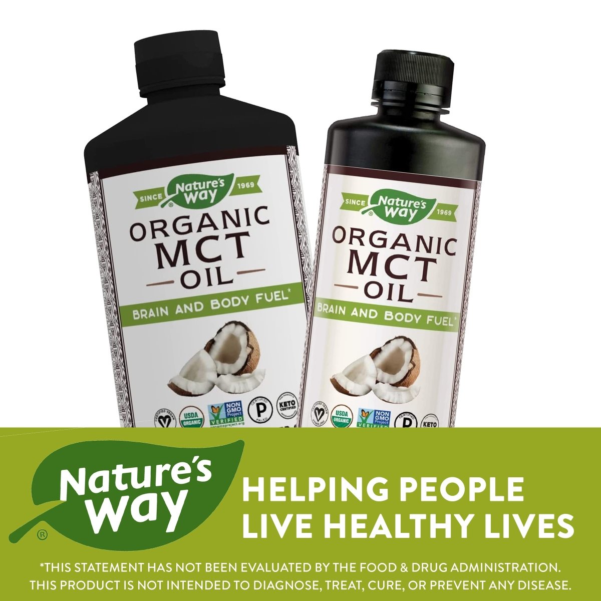 Nature's Way MCT Oil - Brain and Body Fuel from Coconuts 16 oz