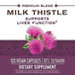 Nature's Way Milk Thistle, Premium Blend, 80% Silymarin per serving, Non-GMO, 120 Capsules