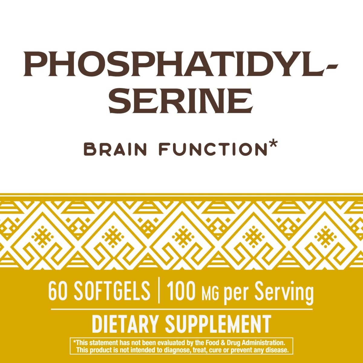 Nature's Way Phosphatidylserine, Supports Brain Function, 60 Softgels
