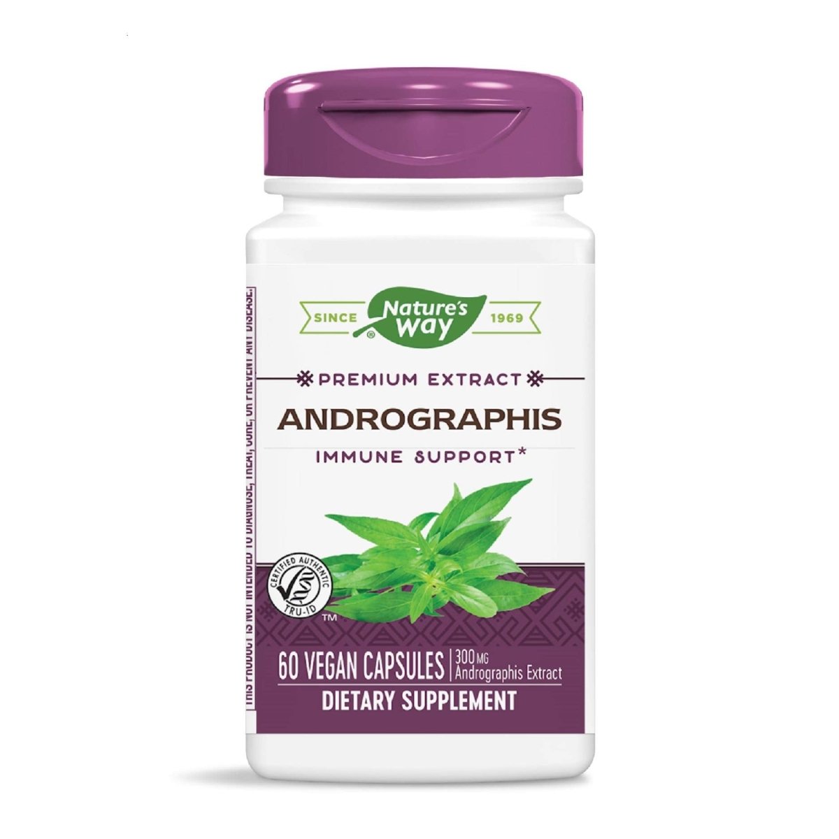Nature's Way Premium Extract Andrographis, Immune Support, 300 mg Andrographis Extract per serving, 60 Capsules