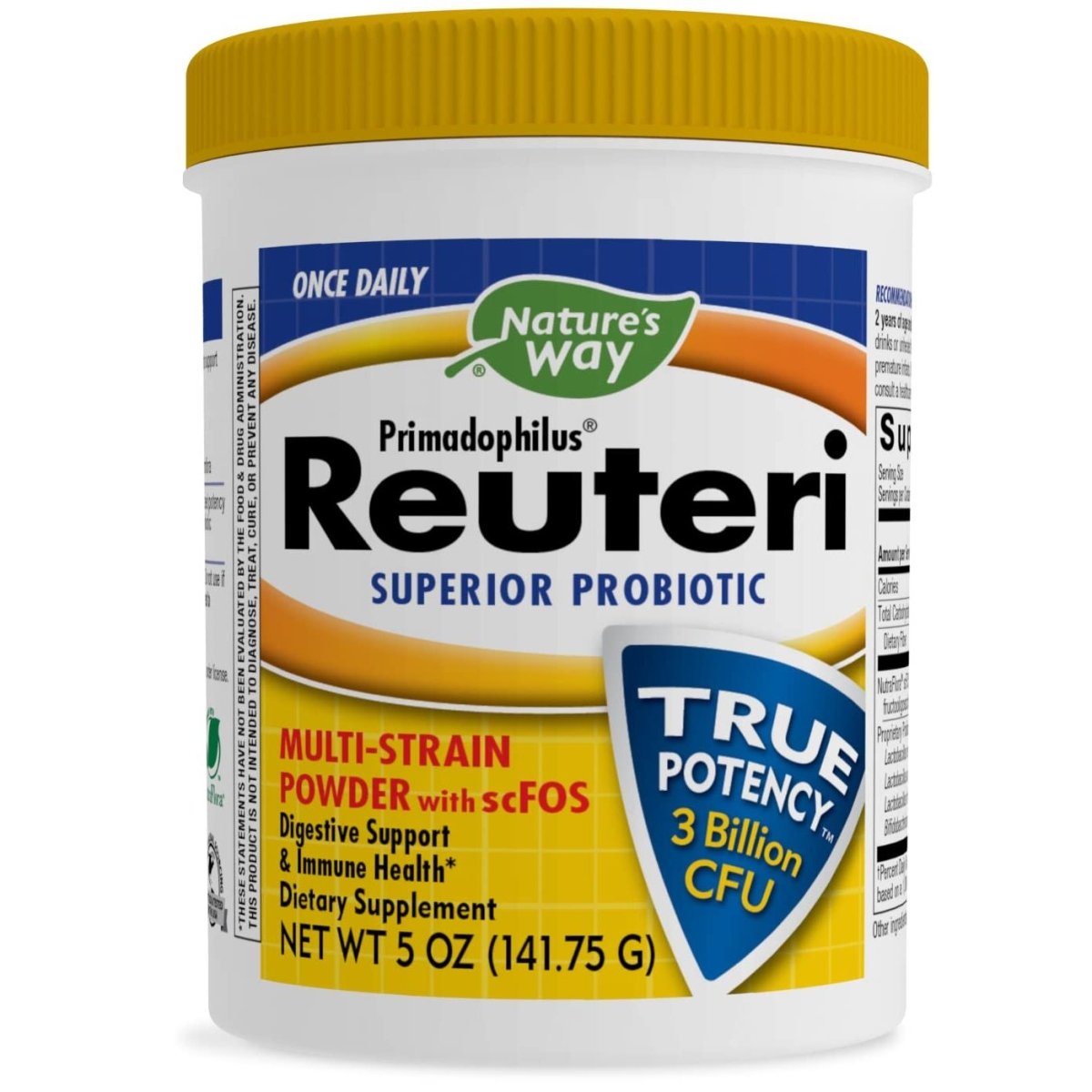 Nature's Way Primadophilus Reuteri Probiotic, Supports Digestive & Immune Health, 3 Billion Live Cultures, 5 Oz.