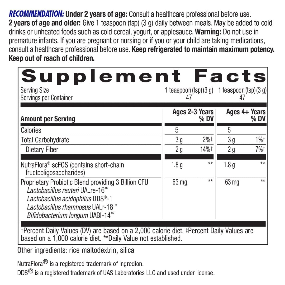Nature's Way Primadophilus Reuteri Probiotic, Supports Digestive & Immune Health, 3 Billion Live Cultures, 5 Oz.