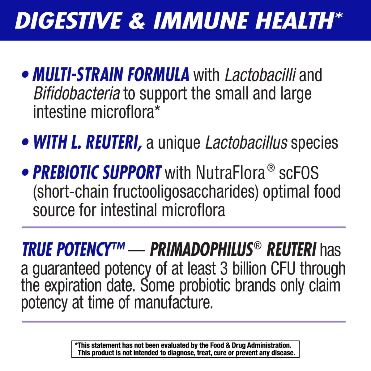 Nature's Way Primadophilus Reuteri Probiotic, Supports Digestive & Immune Health, 3 Billion Live Cultures, 5 Oz.