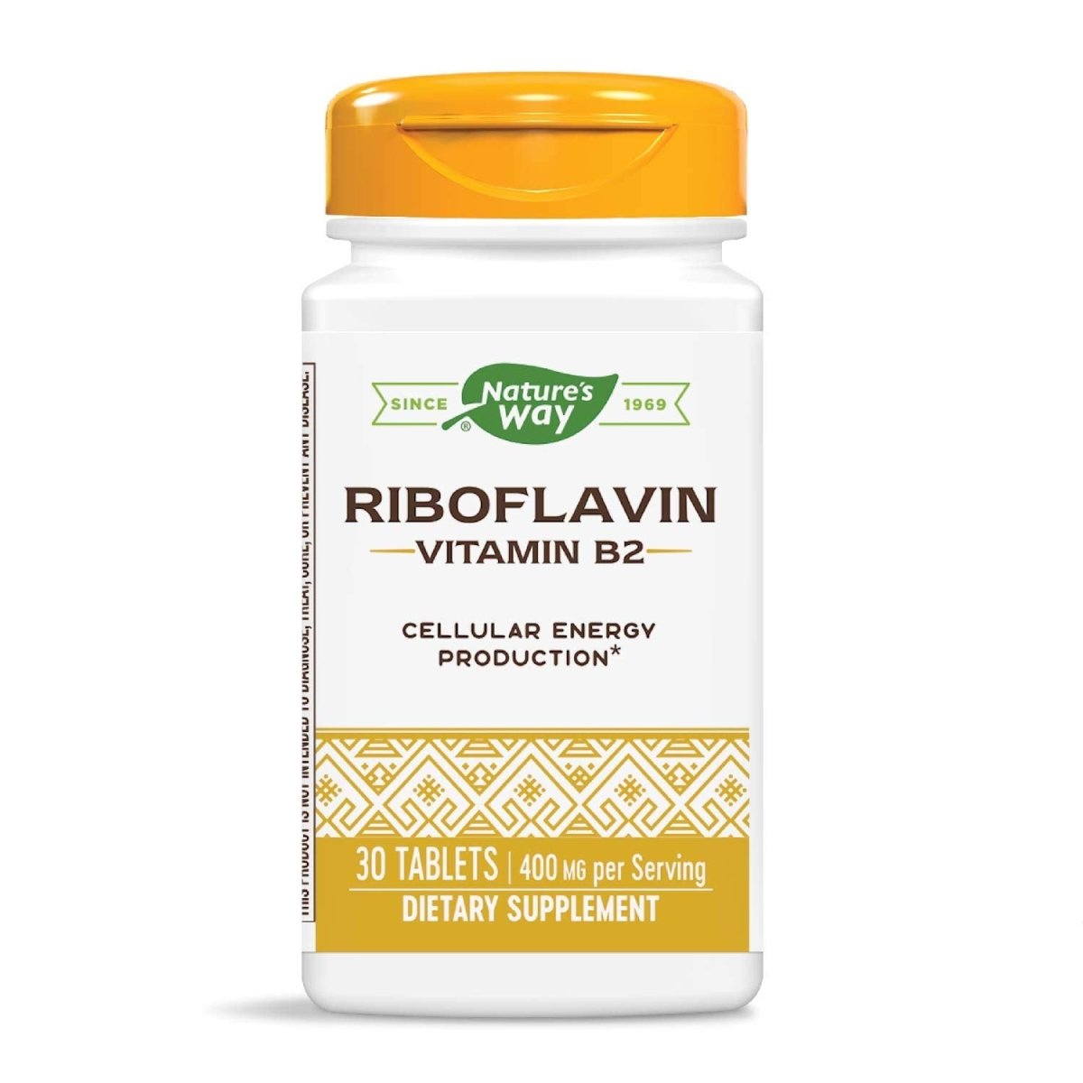 Nature's Way Riboflavin Vitamin B2 Supports Cellular Energy 30 Tablets