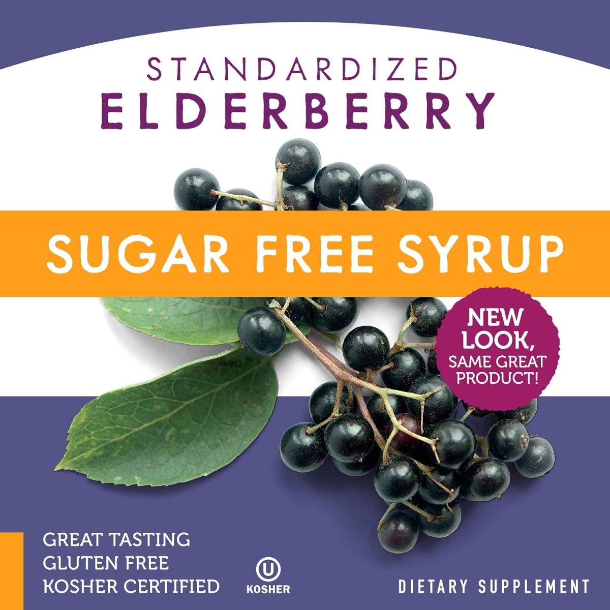 Nature's Way Sambucus Sugar-Free Elderberry Syrup, Traditional Immune Support, 8 Fl Oz.