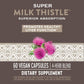 Nature's Way Super Milk Thistle Promotes Healthy Liver Function 4-Herb Blend Vegan 60 Capsules