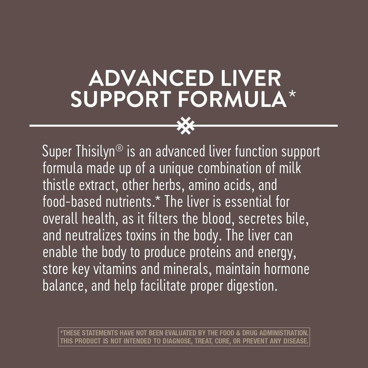 Nature's Way Super Thisilyn Advanced Liver Support Formula, Liver Function Support, 60 Capsules