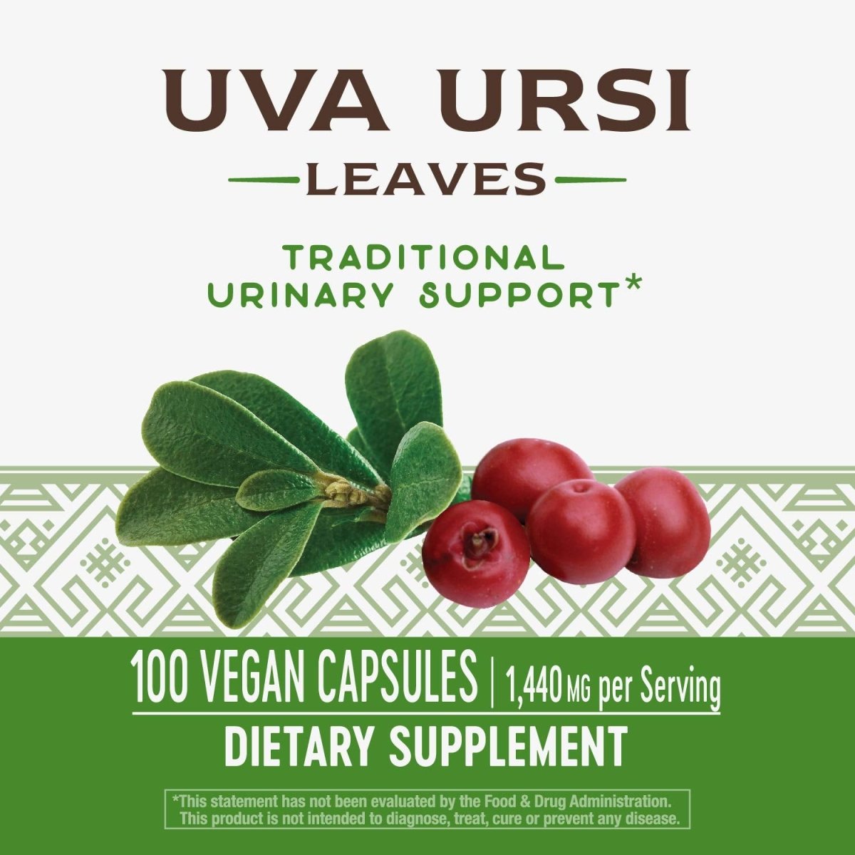 Nature's Way Uva Ursi 1440 mg 100 Capsules