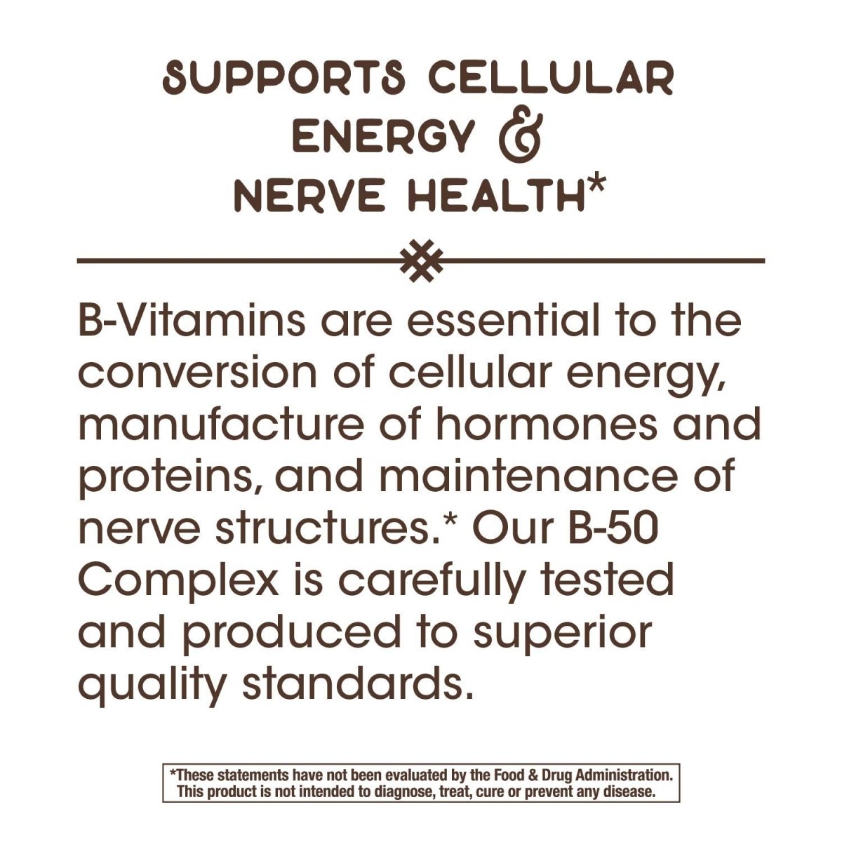 Nature's Way Vitamin B-50 Complex Capsules - Comprehensive B-Vitamin