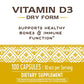Nature's Way Vitamin D3 Dry Form, Supports Healthy Bones and Immune Function, 10mcg Per Serving, 100 Capsules