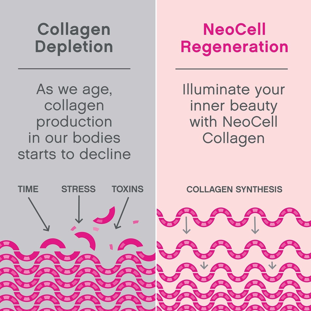 NeoCell Marine Collagen with Beauty Blend; for Skin Hydration; Healthy Hair, Nails and Joint Support; Keto Certified, Gluten Free; Unflavored Powder, 7 Ounces, 20 Servings