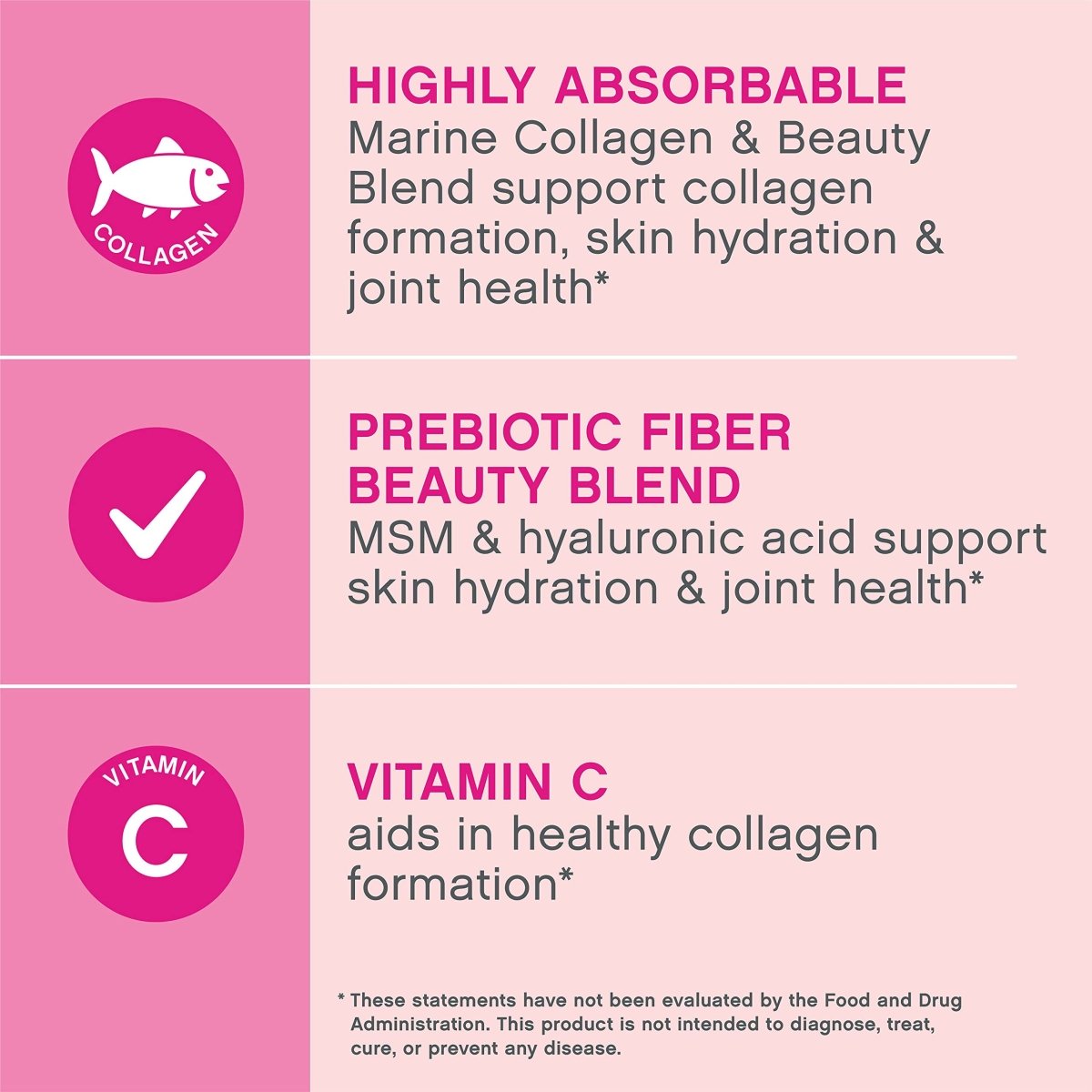 NeoCell Marine Collagen with Beauty Blend; for Skin Hydration; Healthy Hair, Nails and Joint Support; Keto Certified, Gluten Free; Unflavored Powder, 7 Ounces, 20 Servings