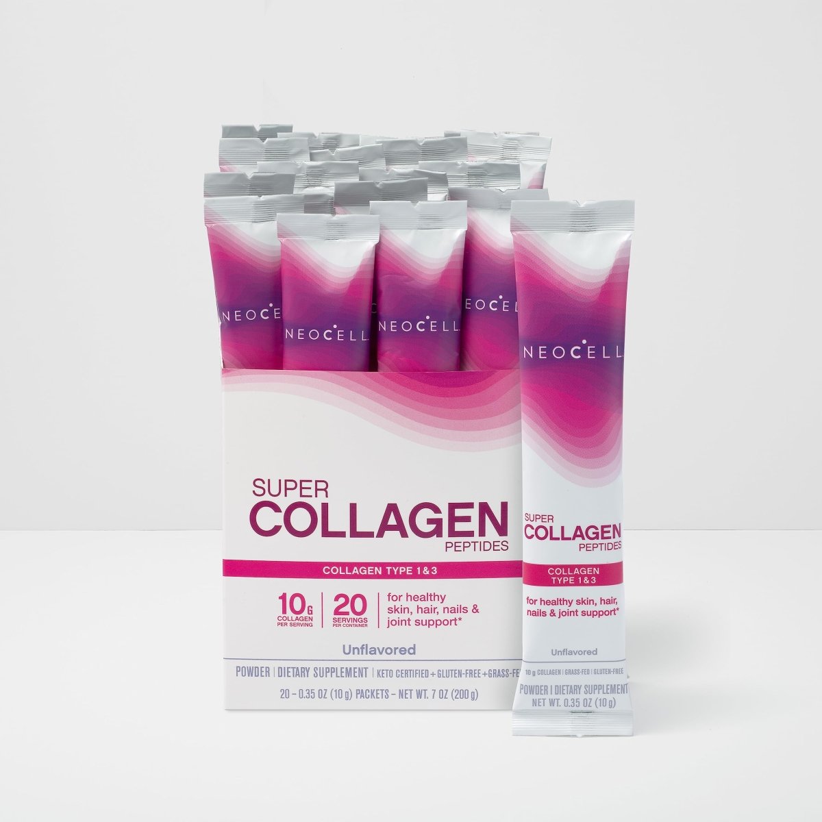 NeoCell Super Collagen Peptides - Unflavored Powder, 20 Servings, 7 Oz.