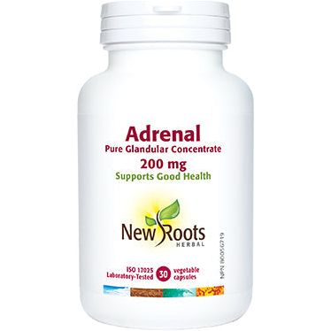 New Roots Herbal Adrenal Pure Glandular Concenrate · 200 mg 90 Capsules