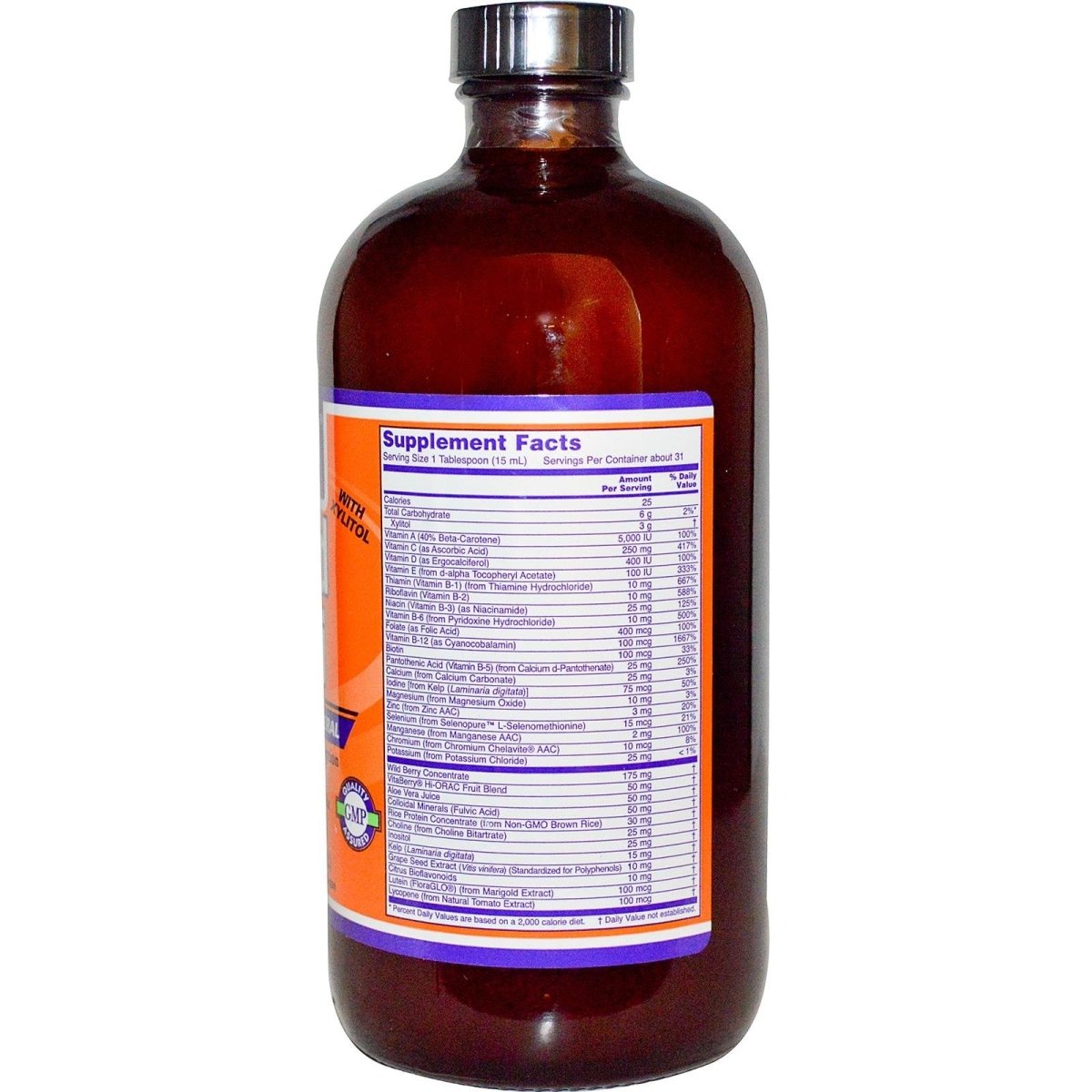 Now Foods Liquid Multi Wild Berry Flavor 16oz - 3773