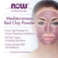 NOW Foods Solutions, Mediterranean Red Clay Powder, Pure Powder for Sensitive Skin Facial Mask, 14-Ounce