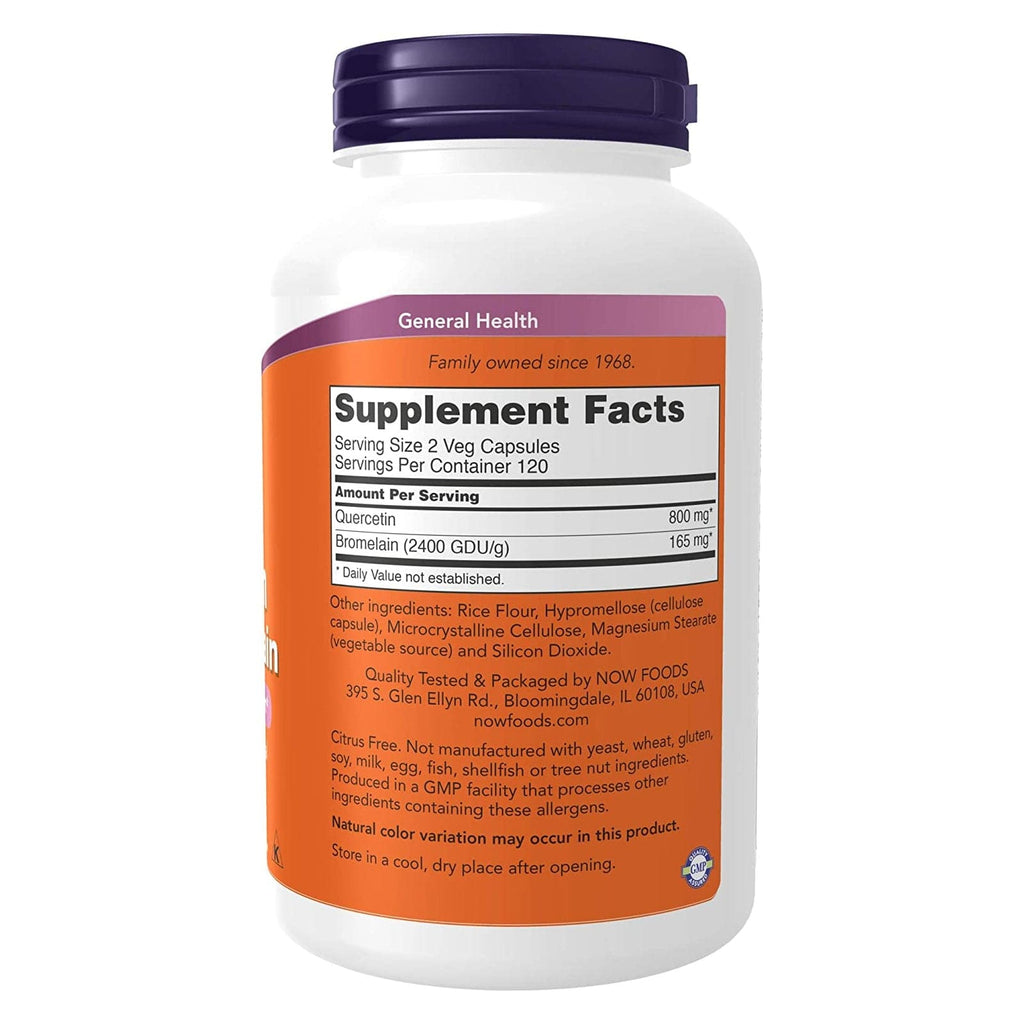 Now Foods Quercetin with Bromelain 240 Vcaps - 3071