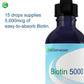 Nutra BioGenesis - Biotin 5000 - Liquid Vitamin B Biotin Drops for Skin, Hair, Adrenal and Immune Health- 2 Ounce