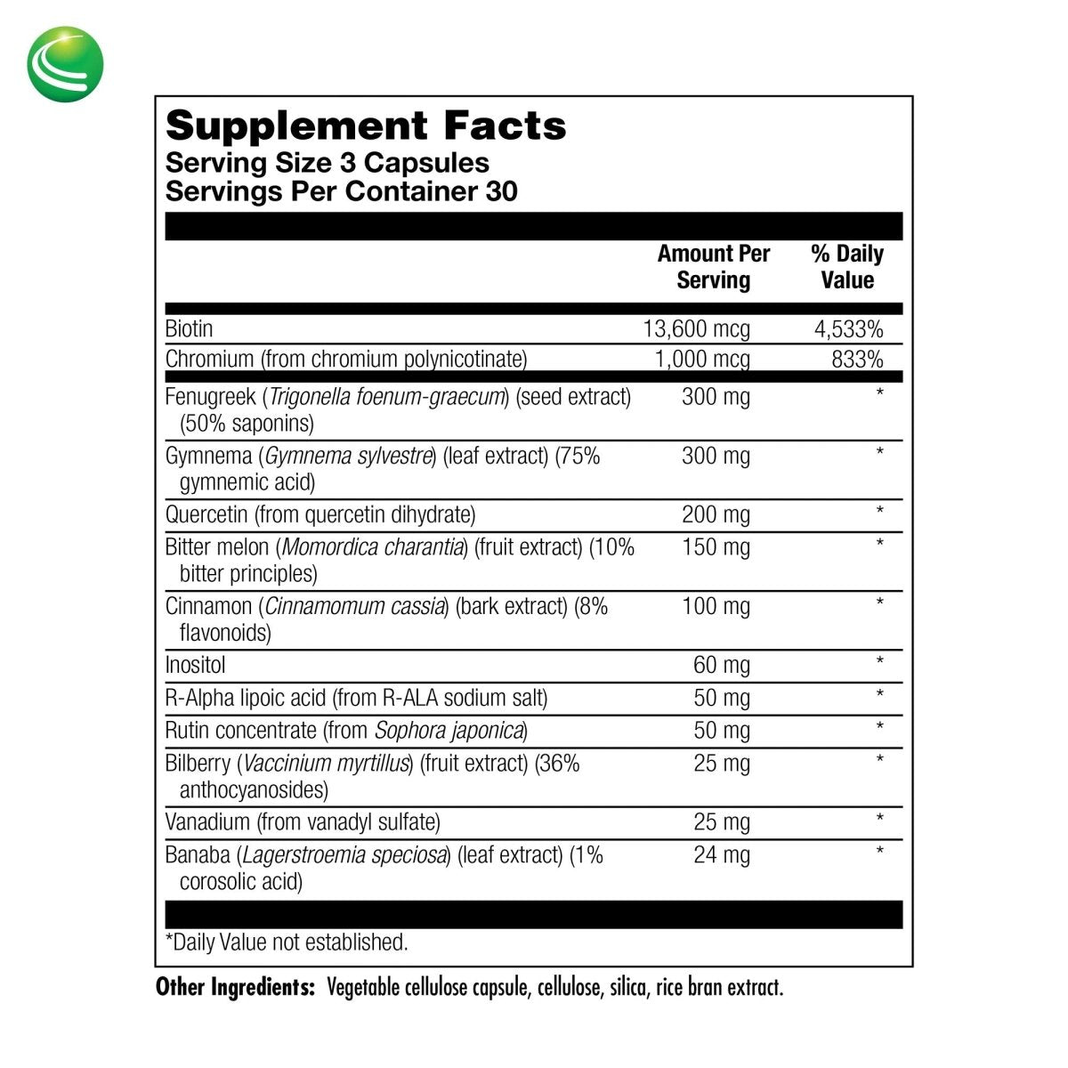 Nutra BioGenesis - Diabetone Plus - Gymnema, Bitter Melon, Biotin and Chromium to Help Support Metabolic Balance - 90 Capsules