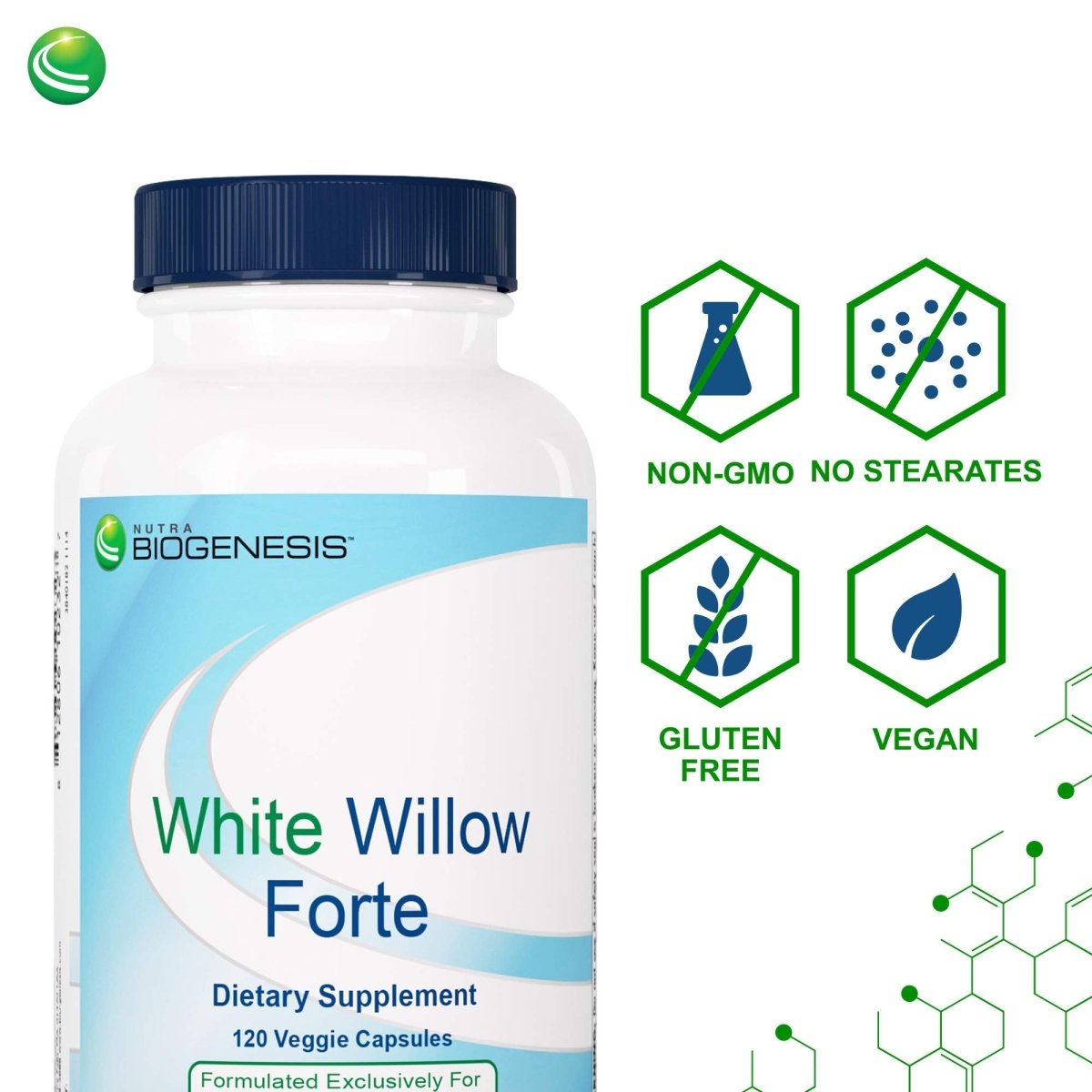 Nutra BioGenesis - White Willow Forte - 120 Capsules