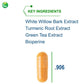 Nutra BioGenesis - White Willow Plus - White Willow Bark Extract, Caffeine, Curcumin and BioPerine to Help Support Body's Normal Response - Gluten Free, Vegan, Non-GMO - 60 Capsules