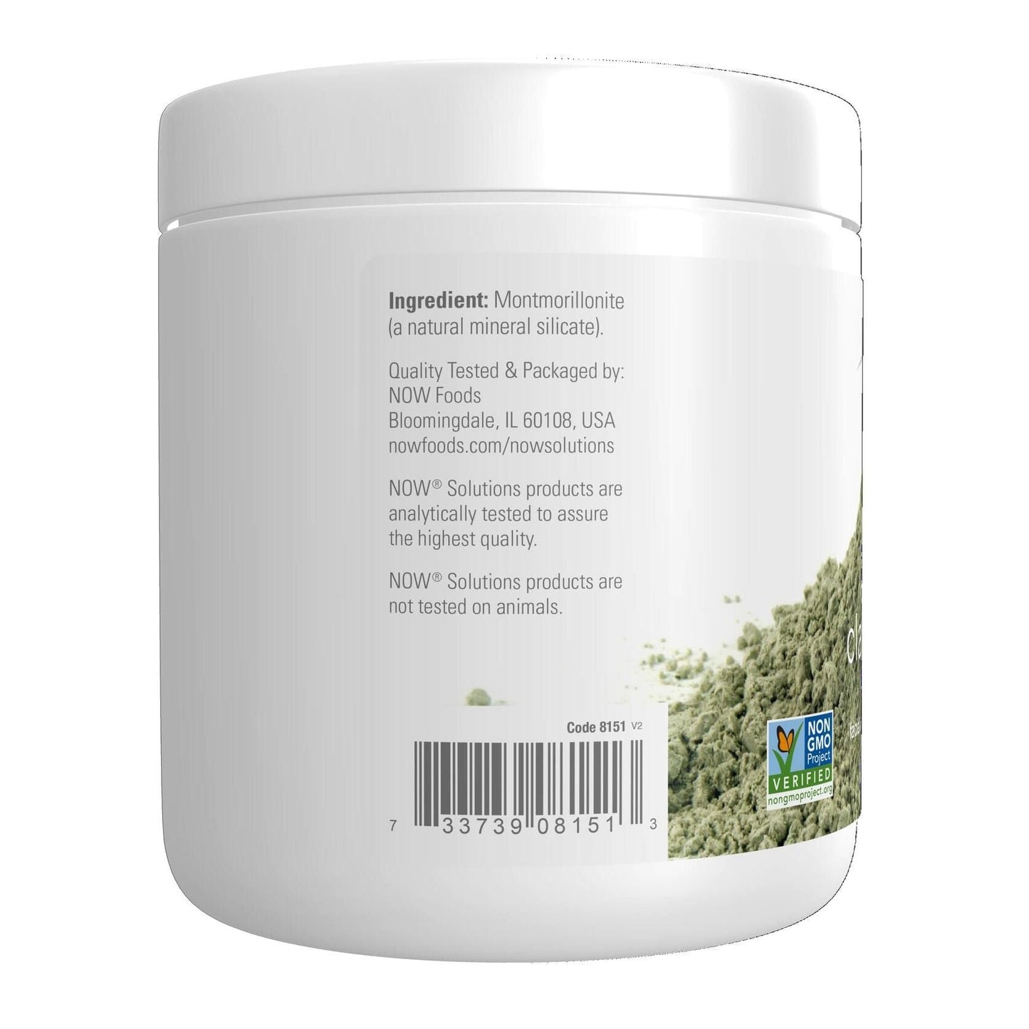 NOW Foods Solutions, European Clay Powder, Pure Powder for a Detox Facial Cleansing Mask, 14-Ounce