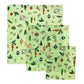 Christmas Print Bee's Wrap Assorted 3-Pack
