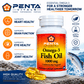 Penta Vitals Omega-3 Fish Oil 1000mg – EPA & DHA | 100 Softgels