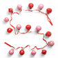 Pink & Red Mercury Glass Ornament Garland