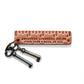Pocket Ruler Rectangular Leather Keychain