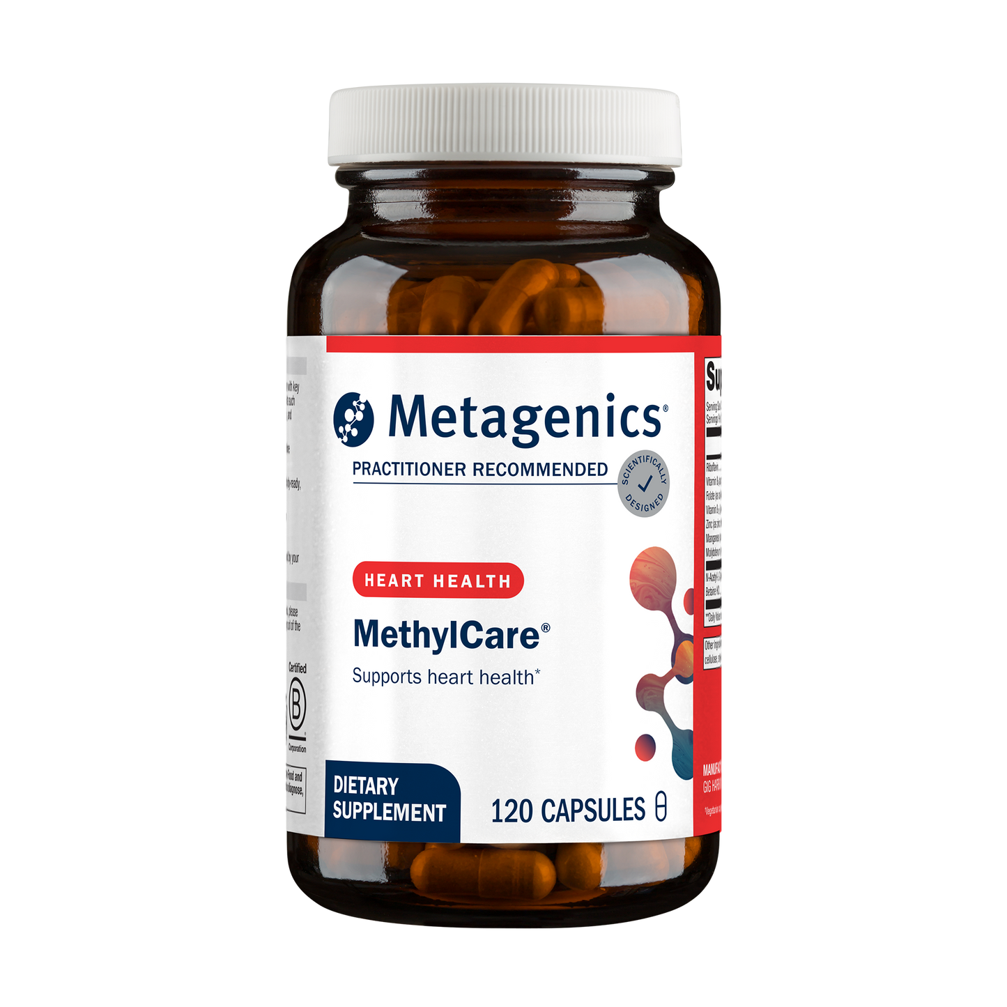 Metagenics Methyl Care (Formerly Called Vessel Care) Supplement, 120 Count (120)