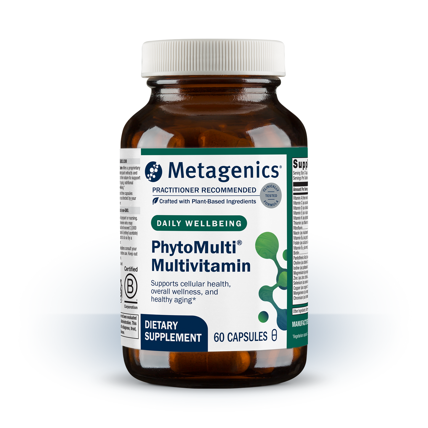 Metagenics PhytoMulti - Daily Multivitamin Supplement with Phytonutrients, Vitamins and Minerals for Multidimensional Health Support - 60 Tablets, 20 Day Supply