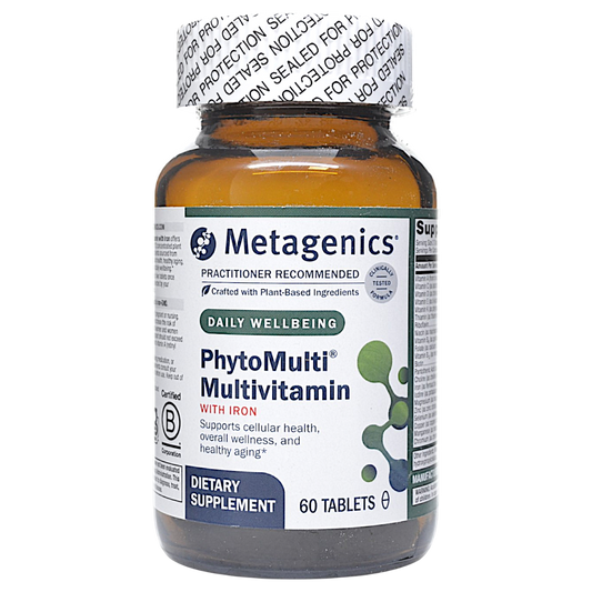Metagenics PhytoMulti with Iron - Daily Multivitamin Supplement with Phytonutrients, Vitamins and Minerals for Multidimensional Health Support - 60 Tablets, 30 Day Supply