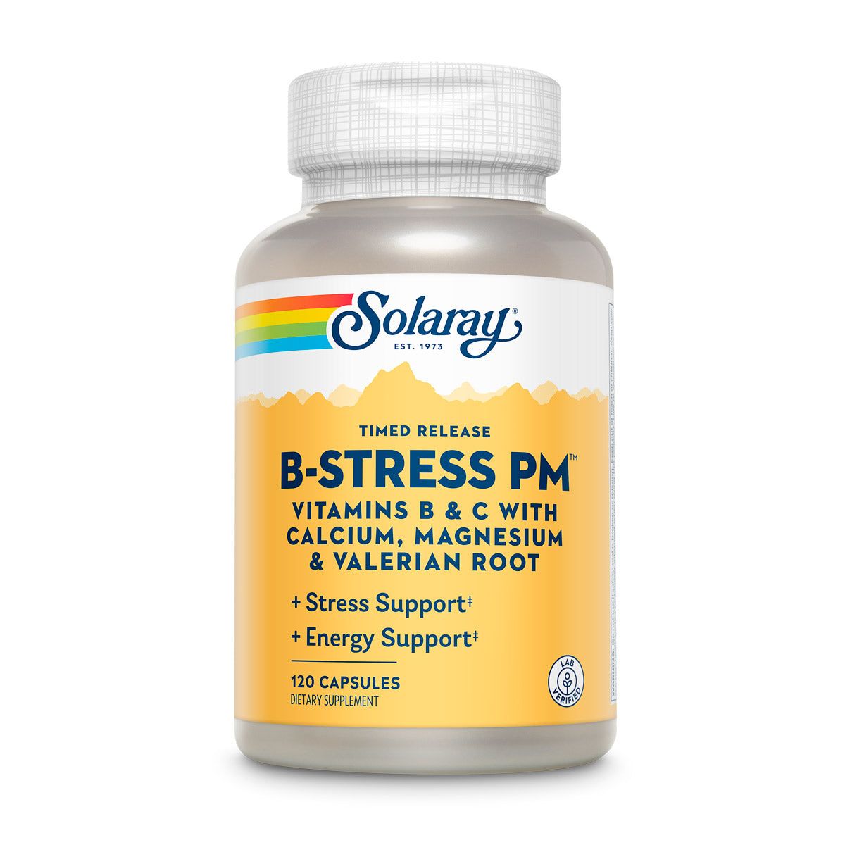 Solaray B-Stress PM Supplement 120 Capsules