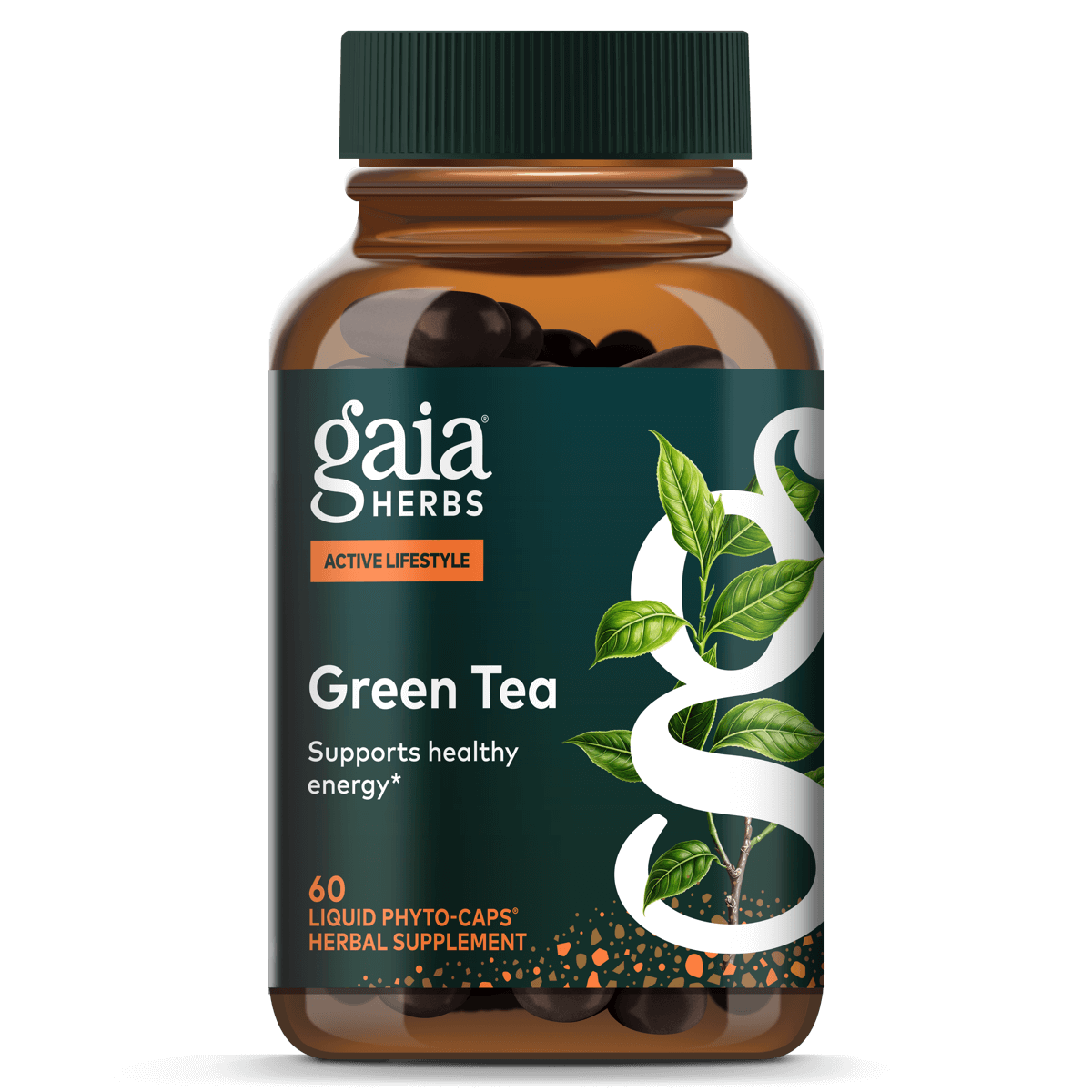 Gaia PRO Green Tea - Green Tea Herbal Supplement - 60 Vegan Liquid Phyto-Capsules (30 Servings)