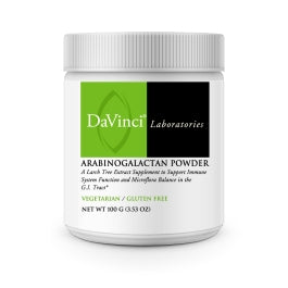DaVinci Labs Arabinogalactan Powder - With 5000mg of Larch Tree Extract per Scoop - Gluten-Free - Vegetarian - 100g