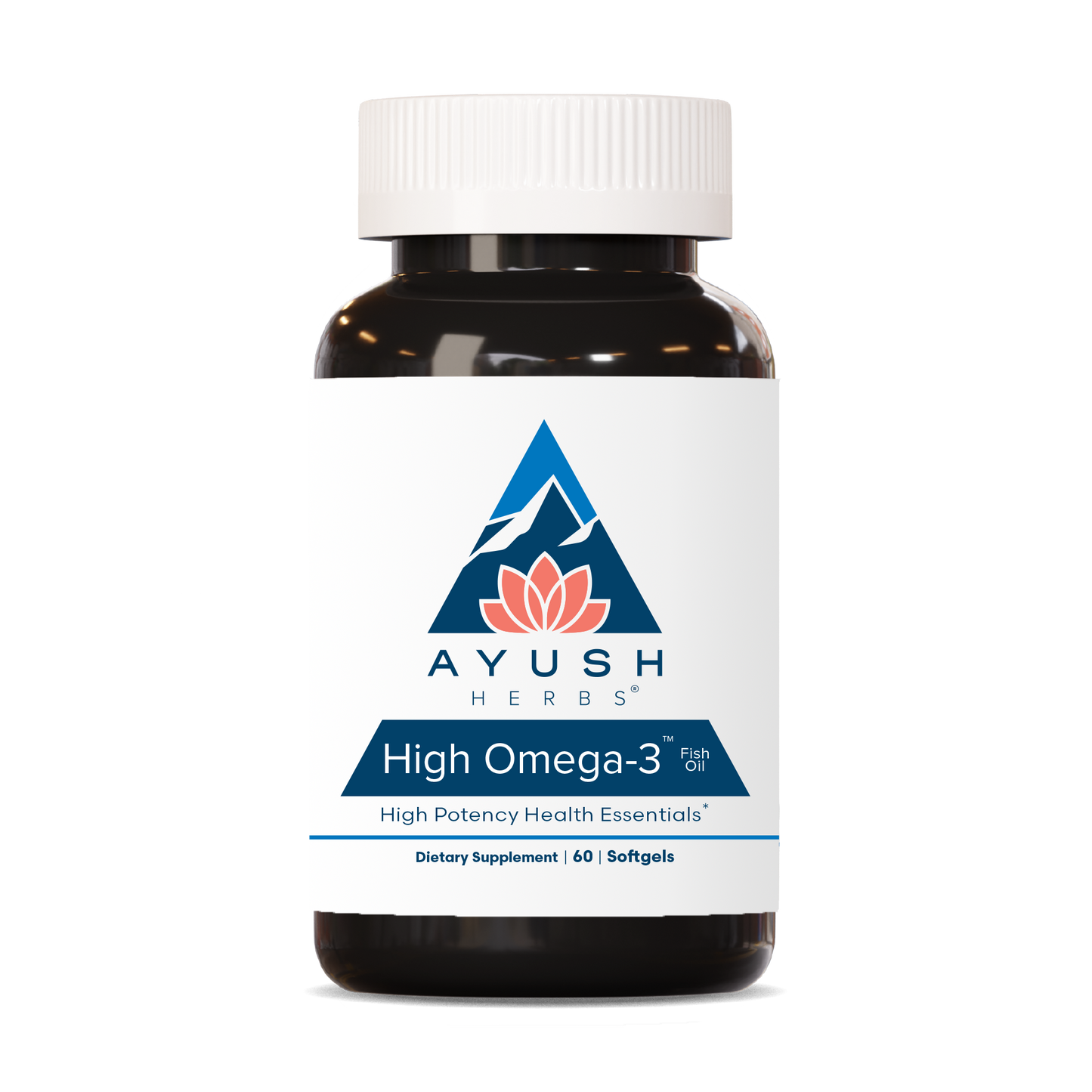 Ayush Herbs High Omega-3  60gels - 2 Pack