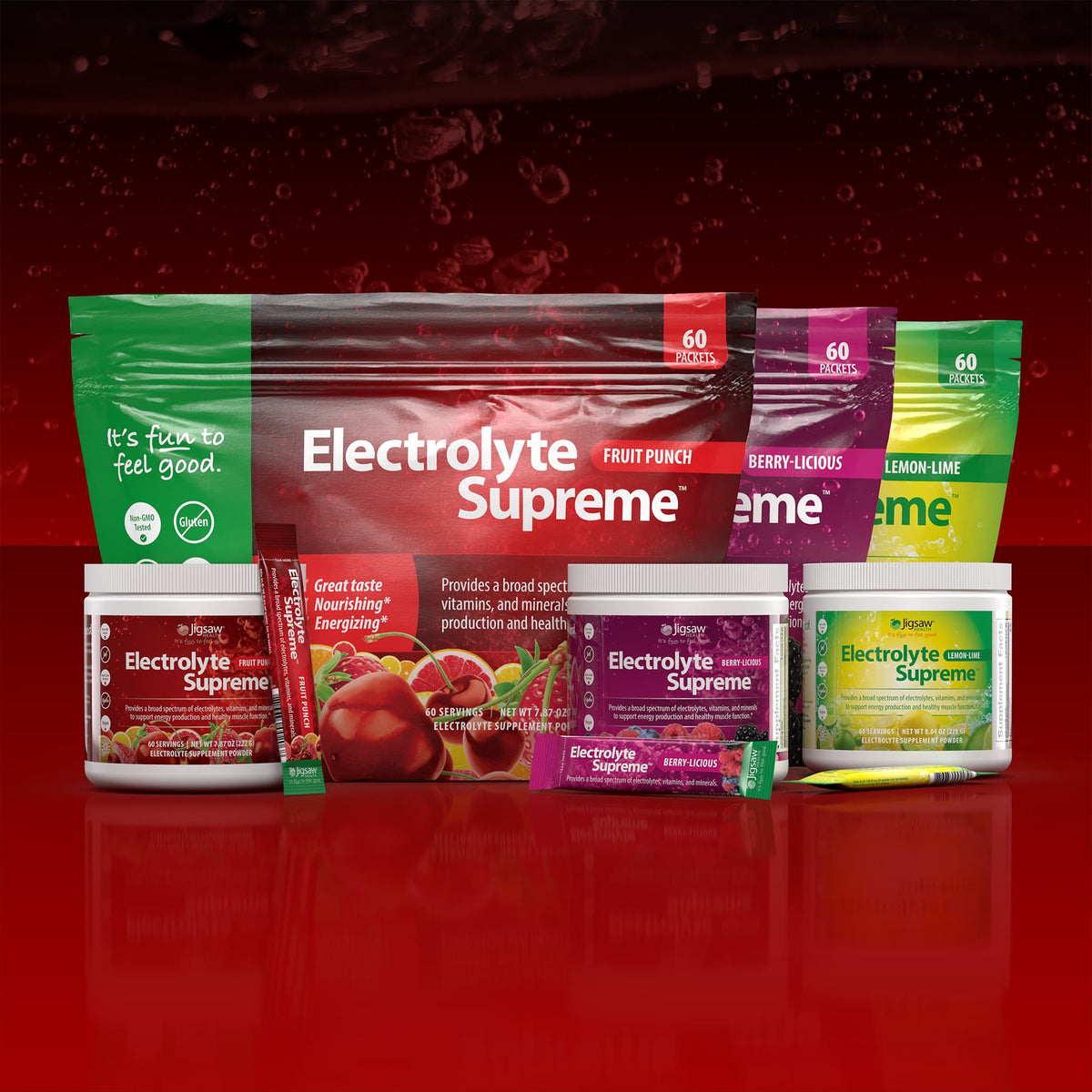Jigsaw Electrolyte Supreme Berry-Licious 60 Servings