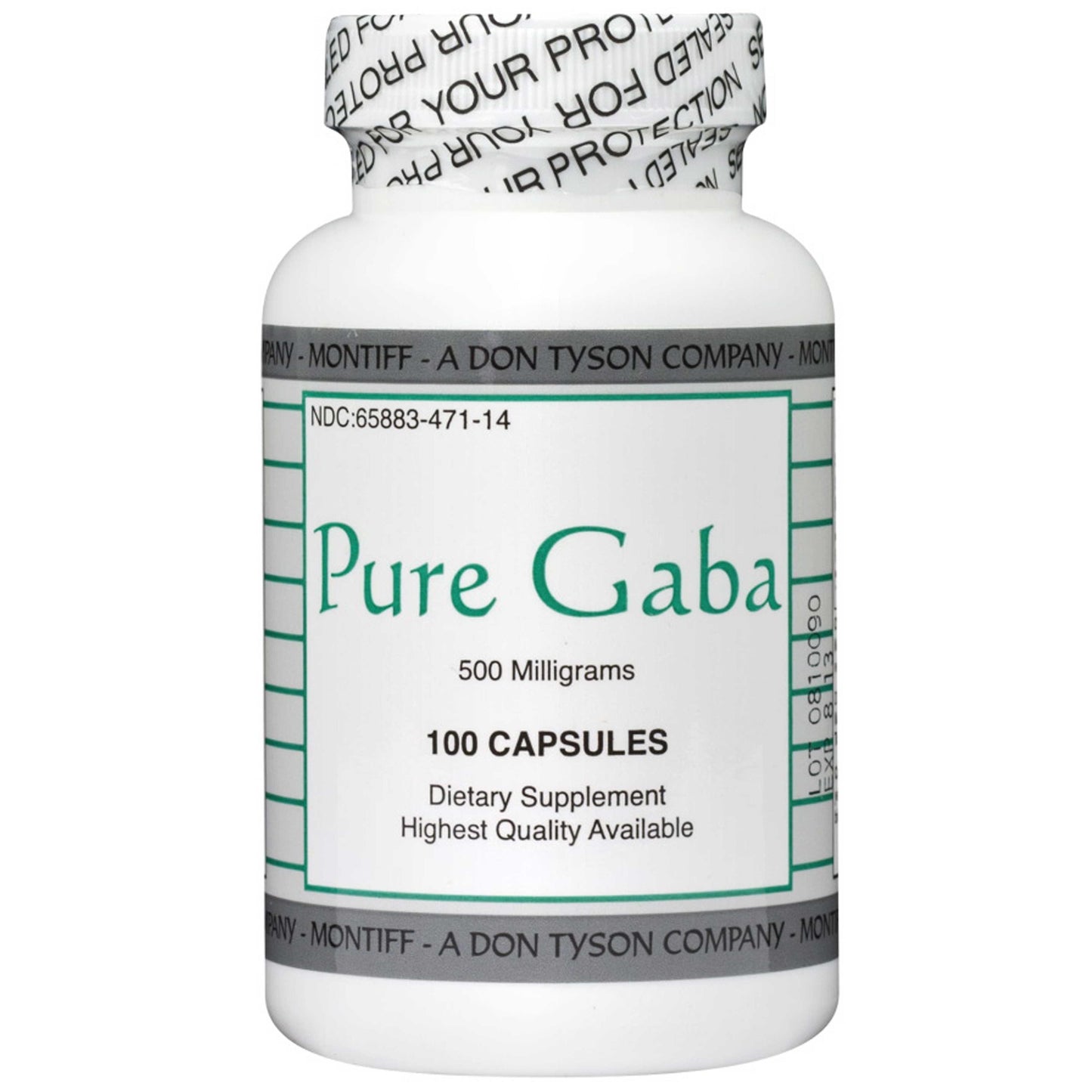 Montiff Pure GABA 500 mg 100 Capsules