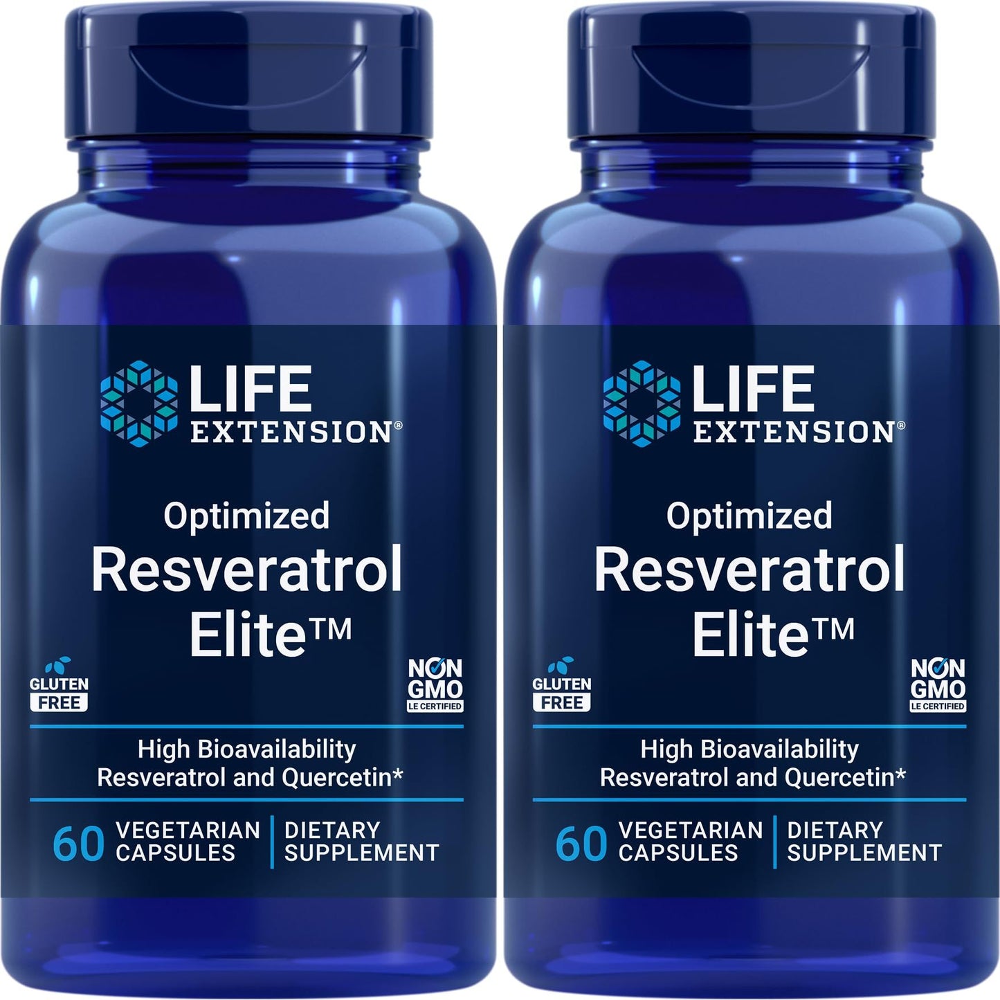 Life Extension Optimized Resveratrol 60 Vcaps - 2 Pack