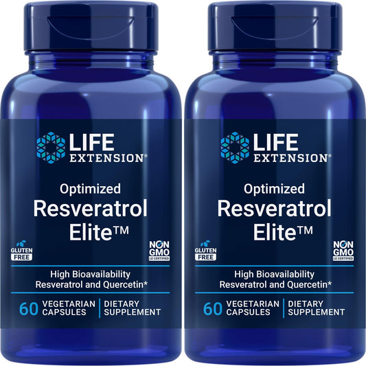Life Extension Optimized Resveratrol 60 Vcaps - 2 Pack